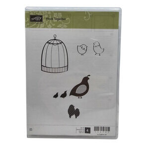 Stampin' Up! Flock Together Rubber/Cling Stamp Set NEW